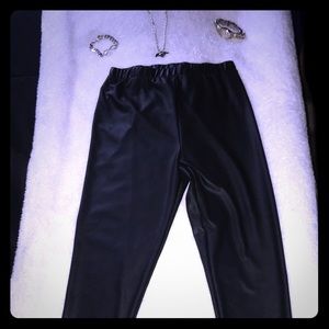 Pleather stretchy pants
